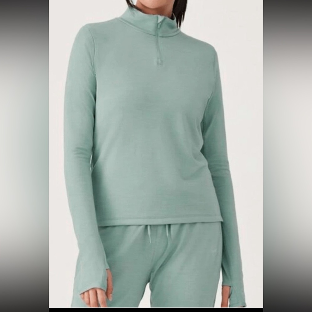 Allbirds 1/4 zip Natural Run Mid Layer Performance Pullover Sweatshirt XS New